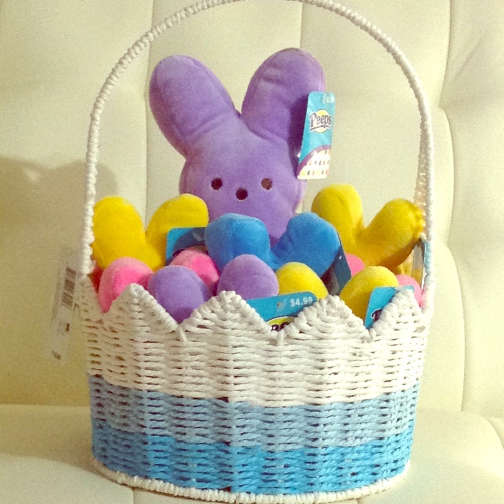 Multicolor Peeps with Basket 🌾